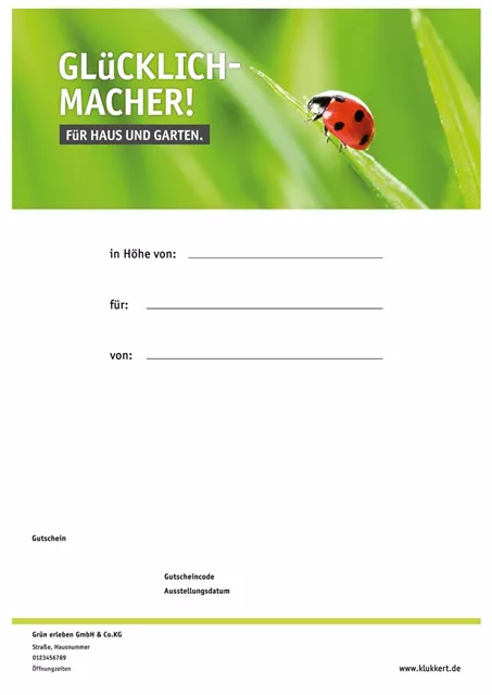 Online Gutschein